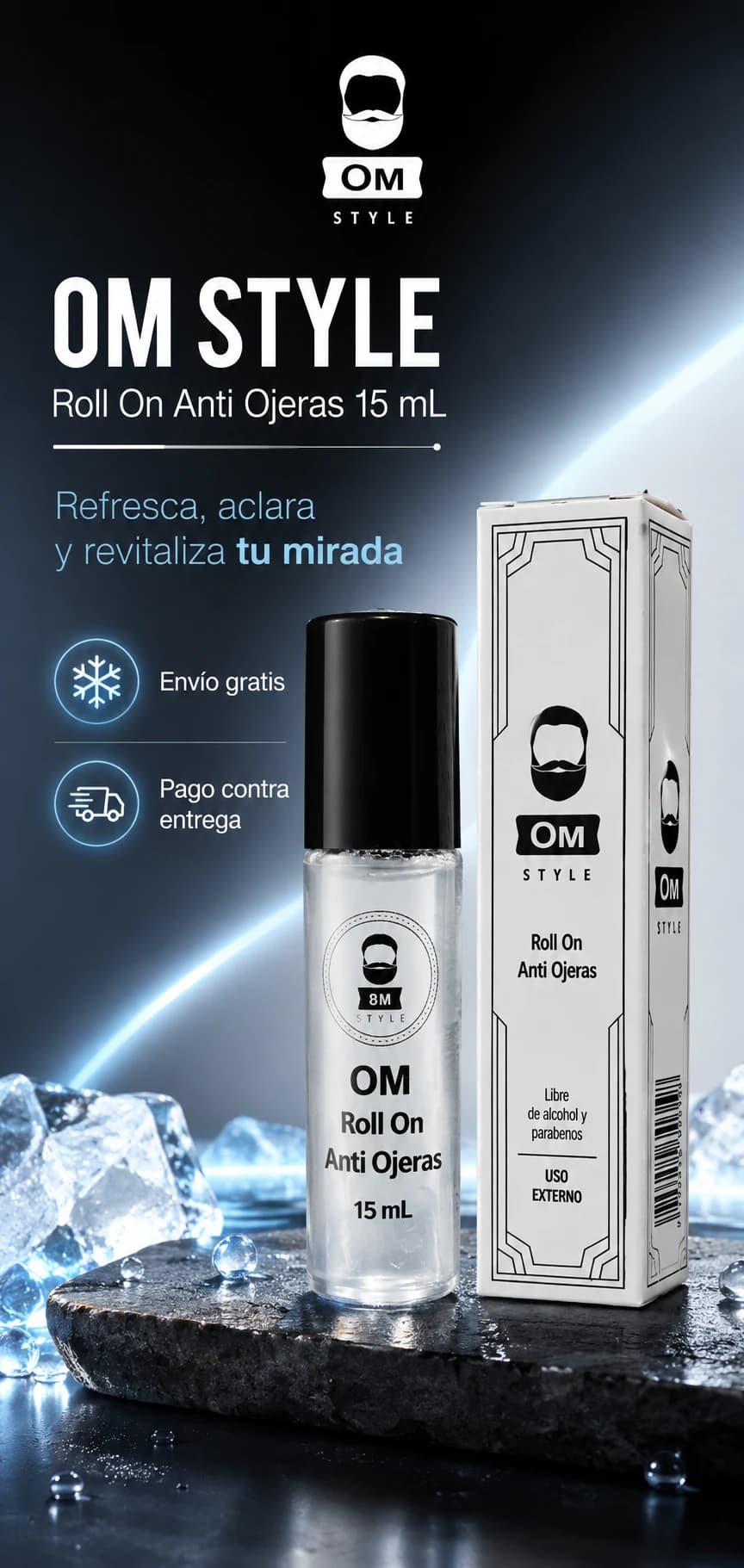 OM STYLE Roll On Anti Ojeras 15 mL